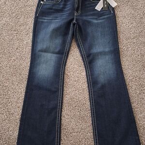 Miss Me Dark Blue Flare Jeans